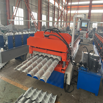Automatische dikte 0.30.8mm metaal Verglaasd Tegelbroodje die Machine hydraulische het vormen zich machine vormen