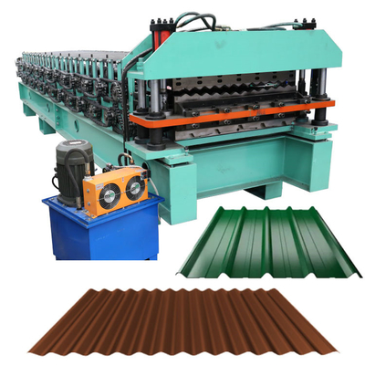 Het aangepaste Broodje die van het Metaal Dubbele Dek Machine voor Trapezoïdaal en Golfpaneel vormen