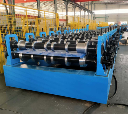 5.5kw de Machine15-20m/Min Fully Automatic For Steel Bouw van hoge snelheidsrib metal panel roll forming