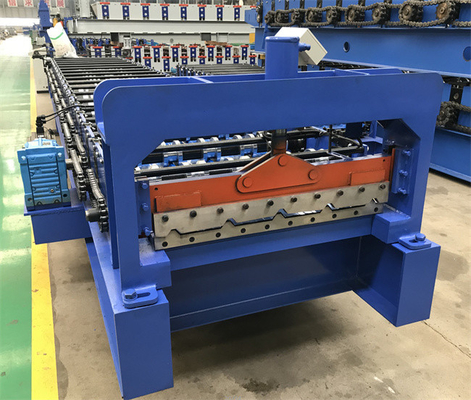 Het broodje die van het het dakpaneel van het kleurenstaal het blad vormen die van het machinedakwerk machine 0.30.8mm maken