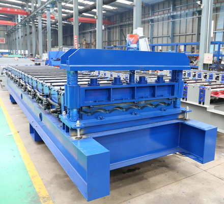Het dakpaneel verglaasde tegelbroodje vormt machine 0.30.8mm het staal van de hoge snelheidskleur