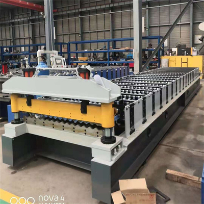 Golf van het het Dakwerkblad van het Profielstaal het Daktegel die Broodje maken die Machineprijs vormen