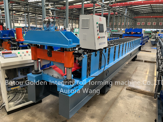 Van het het Staalmetaal van de goede Kwaliteitskleur het Dak Hoog Ridge Roll Forming Machine With - kwaliteit