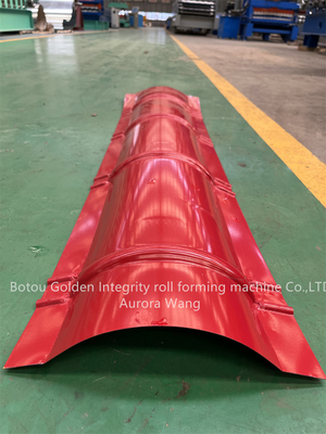 Het Opvlammende Broodje die van het goede Kwaliteitsdak Machineranden vormen die Dekkingsmetaal maken die Ridge Capping Roll Forming Machines opvlammen