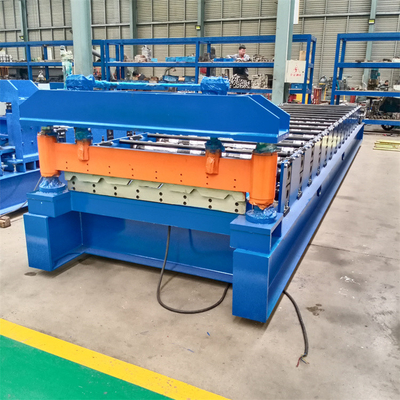 Het aangepaste Staal van de Metaalkleur galvaniseerde de Trapezoïdale Machine van IBR 6 Rib Roof Panel Roll Forming