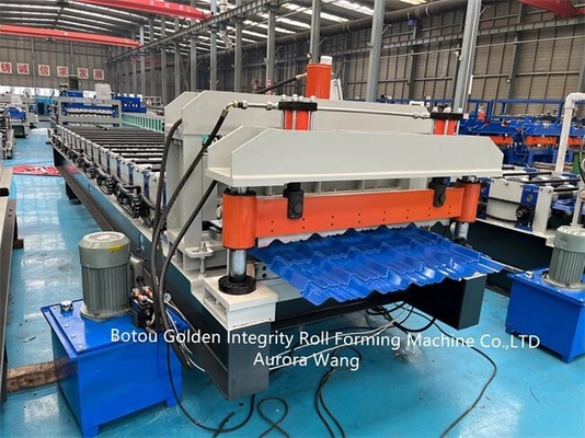 Machine 5-6m/Min High Speed van de Bouwmateriaal de Metaal Verglaasde Tegel