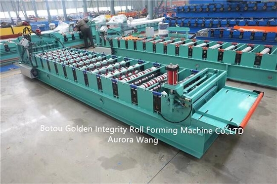 15m/Min Glazed Tile Roll Forming-het Daktegel die van het Machine415v Metaal Machine maken