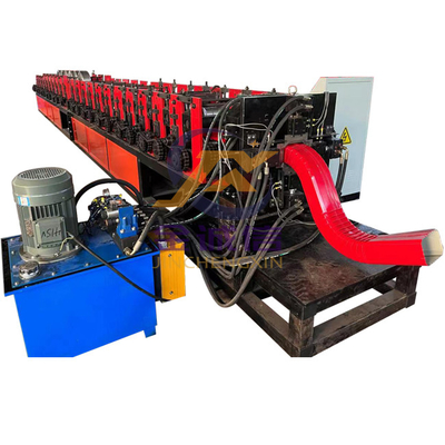 12-15m/min Downspout Dak Ridge Cap Roll Forming Machine voor Staaldownpipe