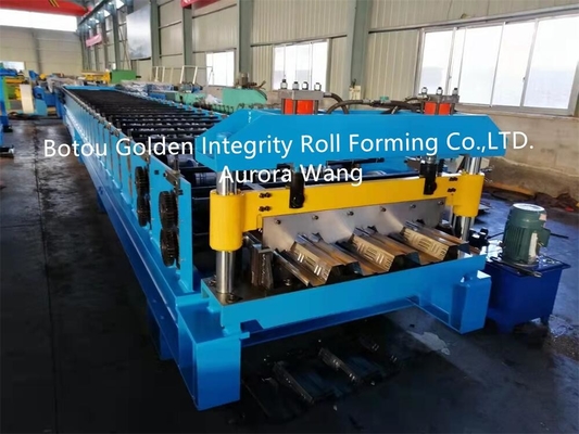 12-13m/Min Floor Deck Roll Forming-Machine voor het Concrete Steunen