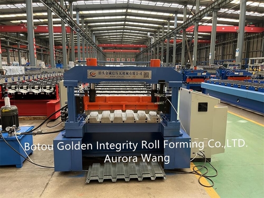 15m/Min Floor Decking Roll Forming-Machine16mpa Regelbare Druk