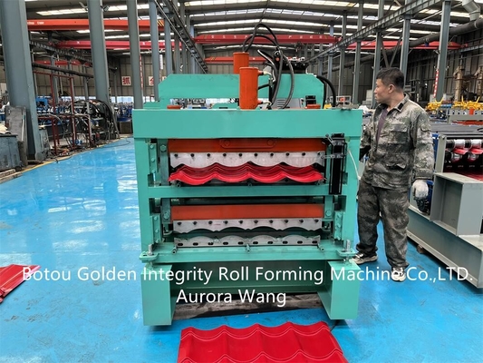 De Tegel die van JCX 1200mm het Comité van het Machinedakwerk Broodje maken die Machine vormen