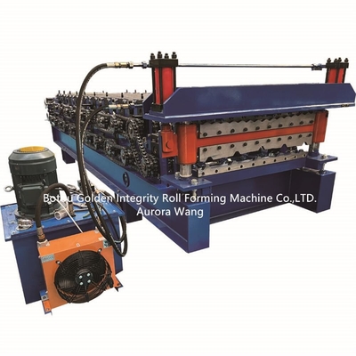 Het golfbroodje die van de Trapezoïde Dubbele Laag Machine 15 M/Min vormen