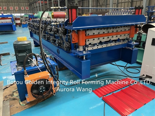 Het golfbroodje die van de Trapezoïde Dubbele Laag Machine 15 M/Min vormen