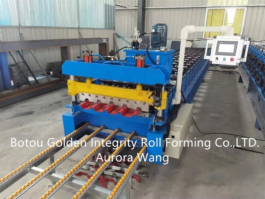 De kleur bedekte Gegalvaniseerde het Profielmachine 3 m/min van het Dakwerkblad met een laag