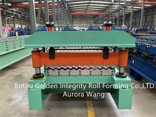 10-20m/min Golfplaatbroodje die Machineplc het Blad vormen die van het Ijzerdak Machine maken