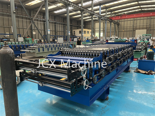 5.5kW dubbele Laag die Machine, Golf het Staalbroodje vormen die van de Dakkleur Machine vormen