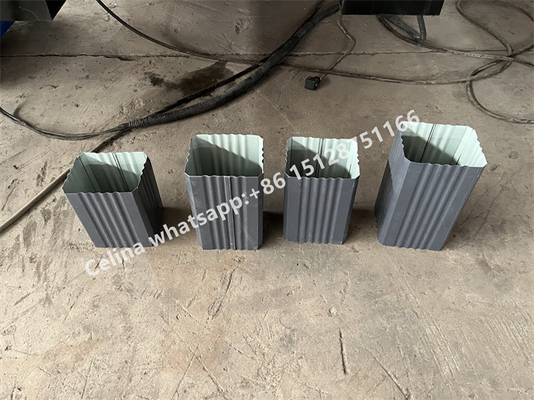 van het de Fasedak van 380V 50HZ 3 Downspout No.45 van Ridge Cap Roll Forming Machine Met een laag bedekt Staal