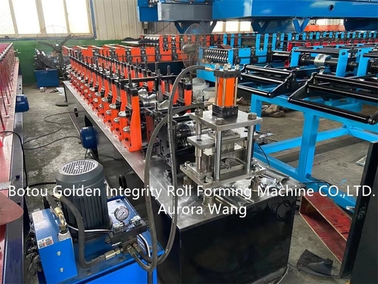 8-12m/Min Shutter Door Roll Forming-van het de Rolblind van het Machineijzer het Latjemachine