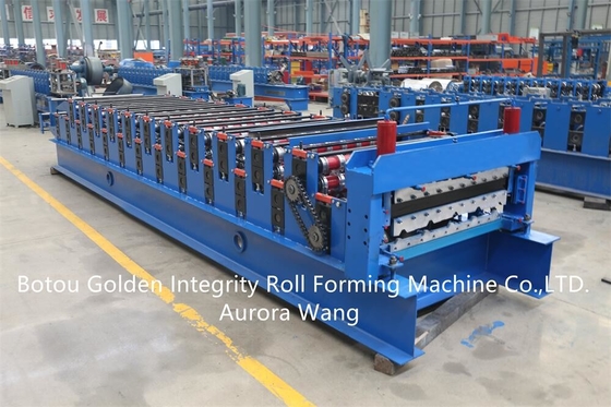 Dubbel van het de Kleurenstaal van het Laagdakwerk van de de Persmachine van het de Tegelbroodje het Staalprofiel die Makend Machine vormen zich