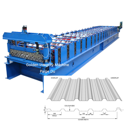 1.5mm het Bladbroodje die van het 18 het Vormen zich Stappenibr Trapezoïdaal Dakwerk Machine vormen