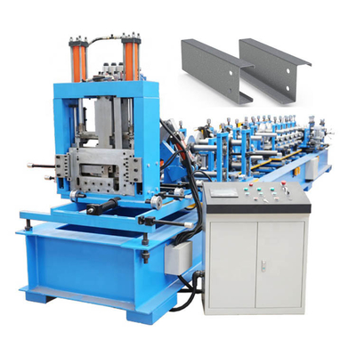 G350 G550 2,4 mm volledig hard staal gegalvaniseerd stalen profiel C / Z Purlin-rolvormmachine