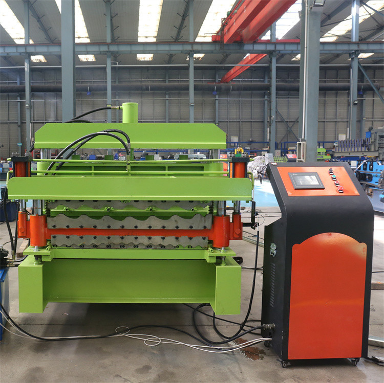Dubbel de Laagbroodje die van het kleurenstaal Gegalvaniseerd Dak Machine voor MetaalBouwmateriaal vormen